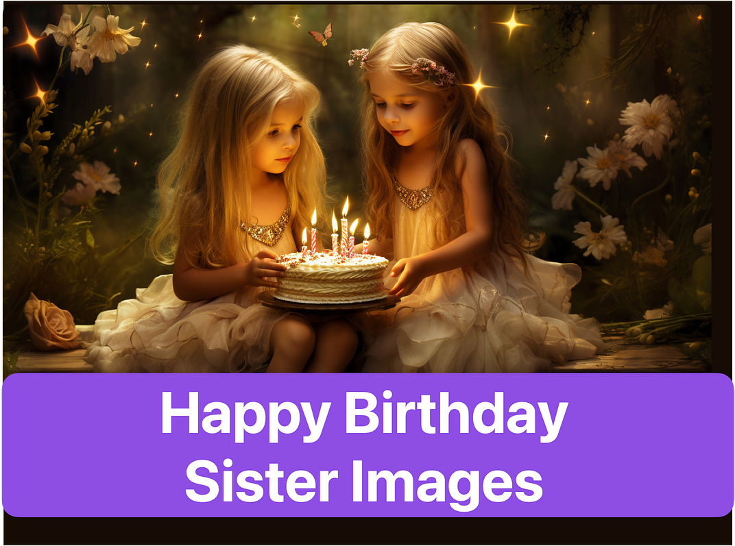 Happy Birthday Sister Images: AI Celebrates!