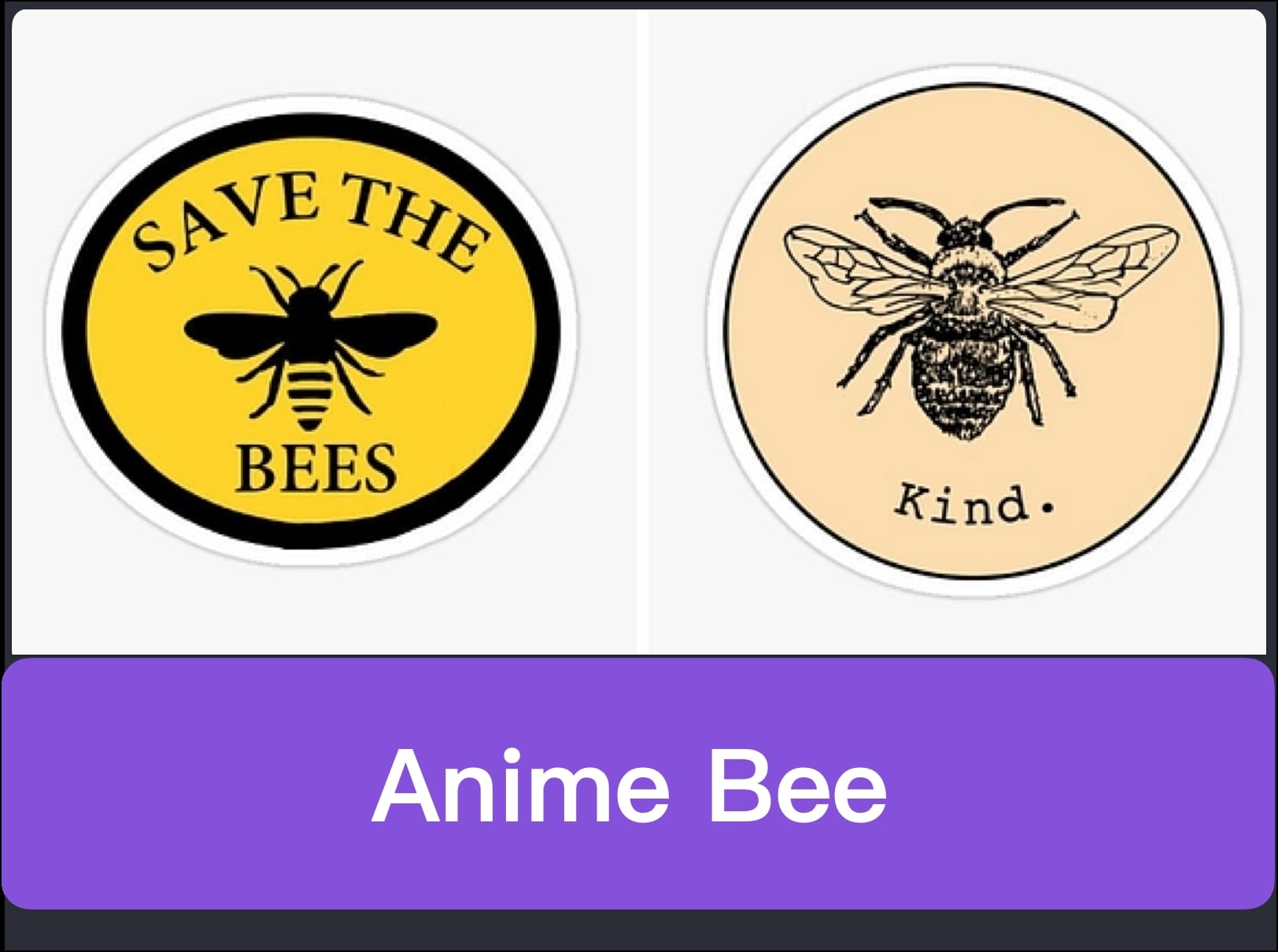 Cute Anime Bee Stickers for Your Laptop