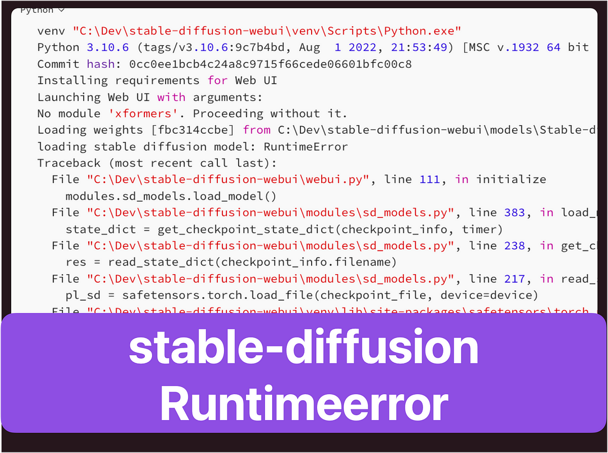 Invalid Shape Error: stable-diffusion Runtimeerror
