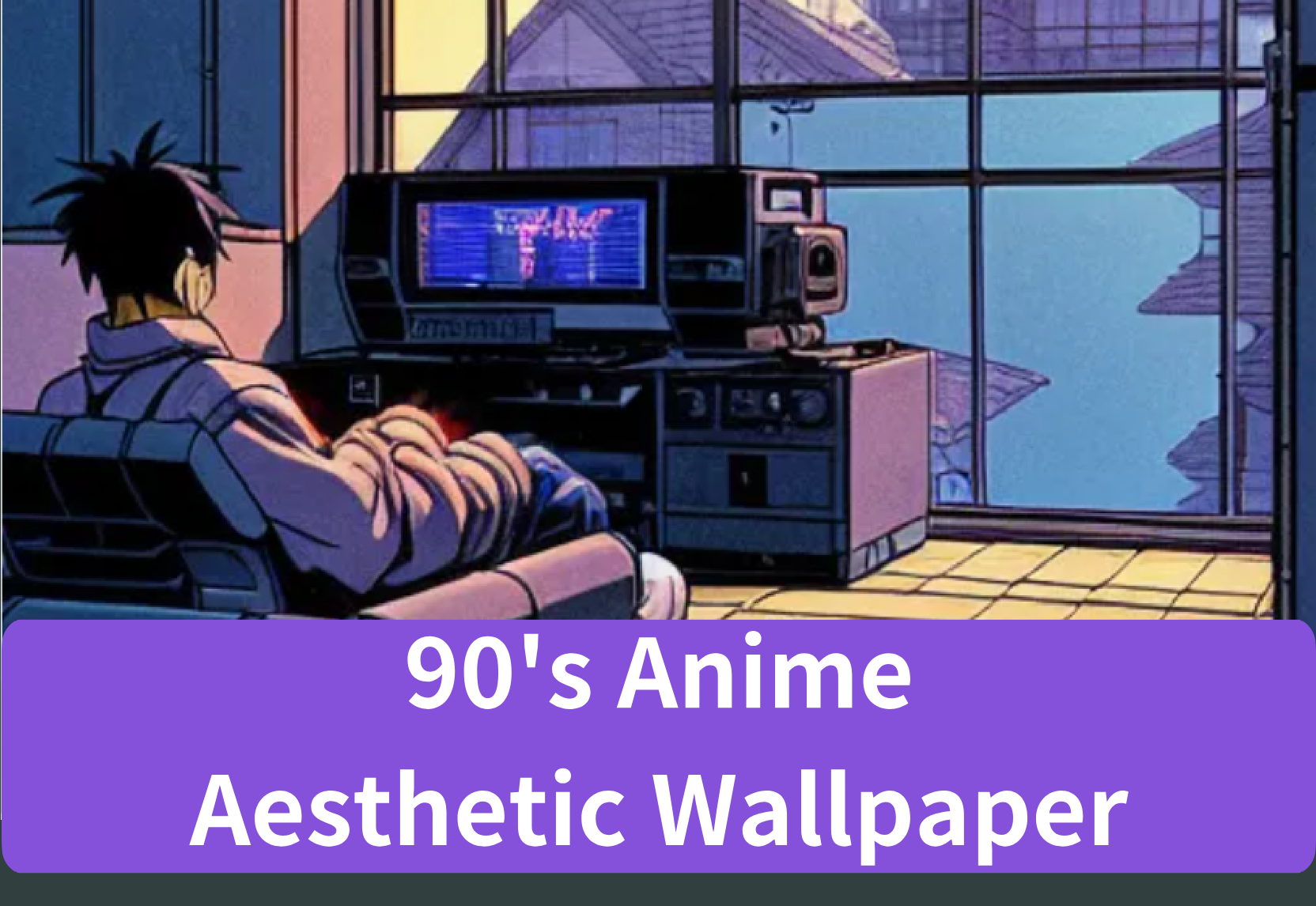 Dive into 90’s Anime Aesthetic Wallpaper with AI Tools