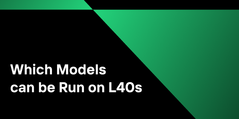 which models can be run on l40s
