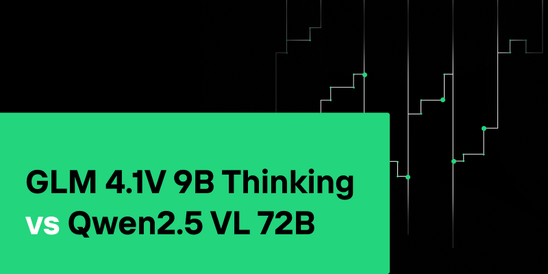 GLM 4.1V 9B Thinking vs Qwen2.5 VL 72B
