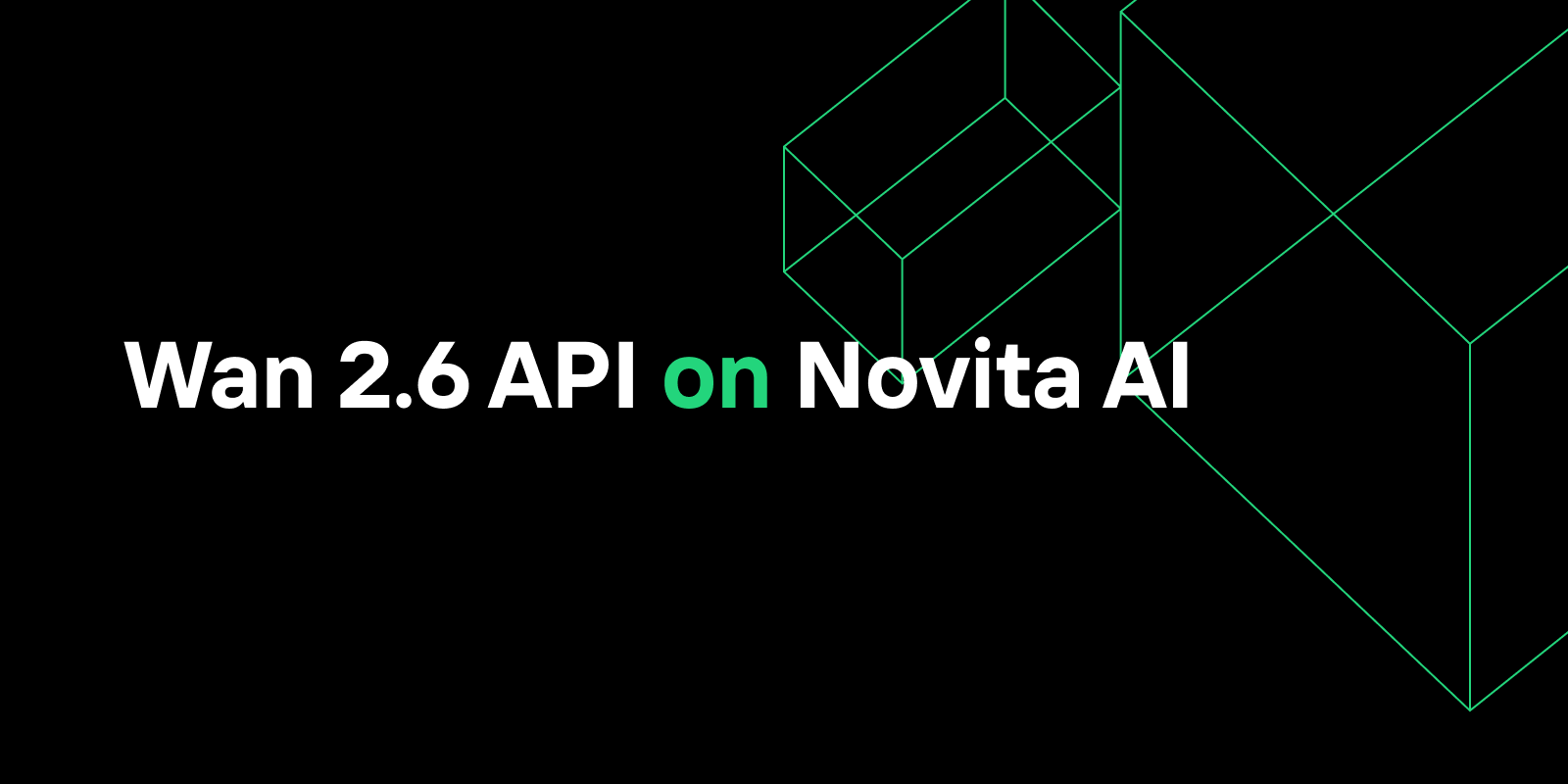 Wan 2.6 API on Novita AI