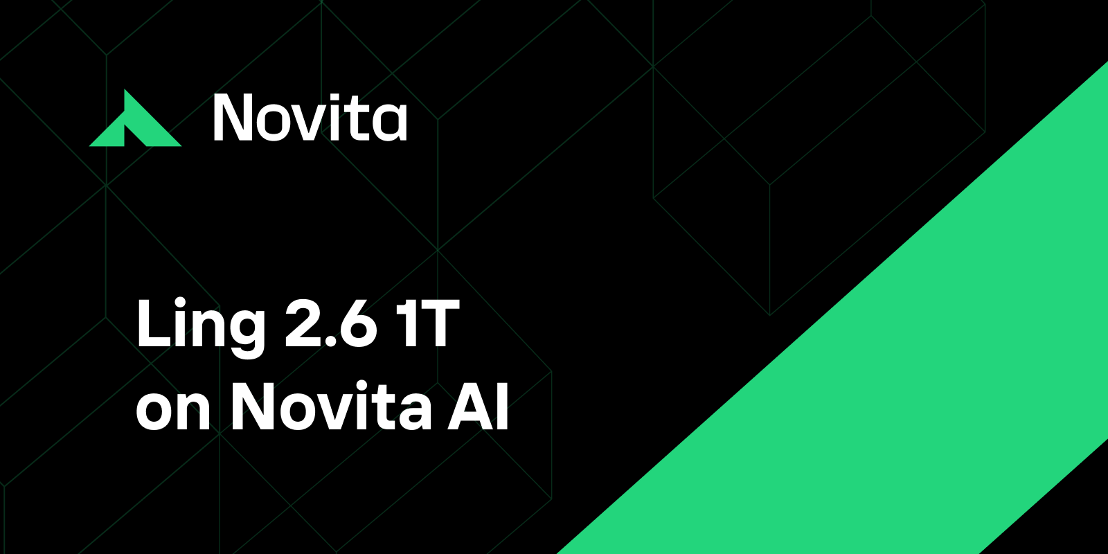 Ling-2.6-1T backed by Novita AI — 1T parameter model API